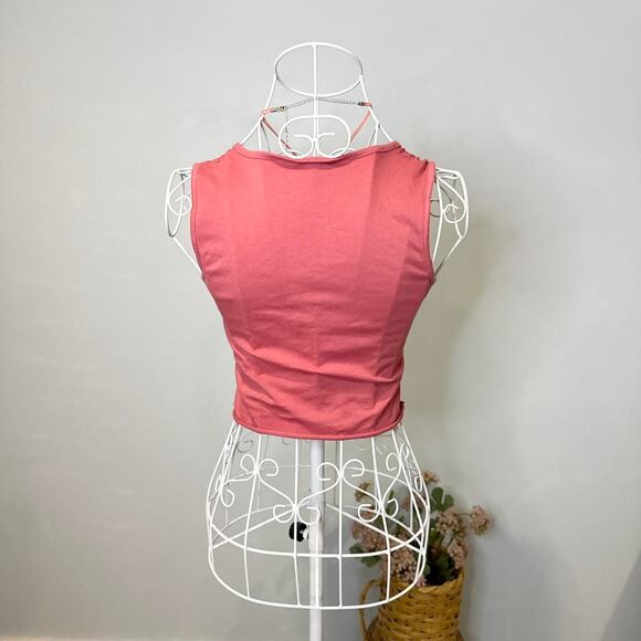 Vintage y2k baby phat bedazzled logo cropped pink tank - Picture 7 of 7